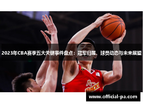 2023年CBA赛季五大关键事件盘点：冠军归属、球员动态与未来展望